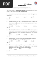 IIT Ashram: Part (A) : Physics