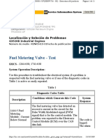 Fuel Metering Valve - Test: Localización y Solución de Problemas