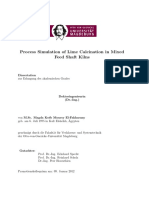 Process Simulation of Lime Calcination in Mixed Feed Shaft Kilns