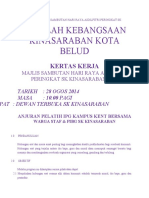 Kertas Kerja Majlis Sambutan Hari Raya Aidilfitri Peringkat SK Kinasaraban 2014