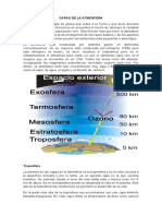 Capas de La Atmosfera