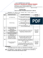 Adhoc Faculty Adevrtisement - 2020 - 21