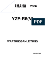 Yamaha Wartungsanleitung - YZ-R6 - 2006 PDF