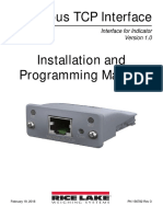 Modbus TCP Interface Installation and Programming Manual