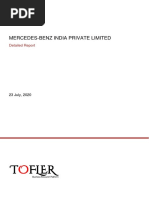 Mercedes-Benz India Private Limited: Detailed Report