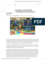 Terapia Ocupacional, Integración Sensorial y Trastorno Del Espectro Autista