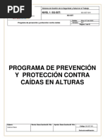 Programa de Prevencion y Proteccion Contra Caidas