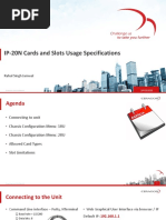 IP-20N Cards and Slots Usage Specifications