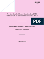 Pre-Leaving Certificate Examination, 2019 Triailscrúdú Na Hardteistiméireachta, 2019