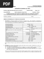 IE Examen Final 2018 I - ID 0804 Ingenieria Economica