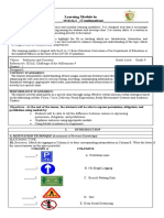 Learning Module in Module Title: - (Continuation)