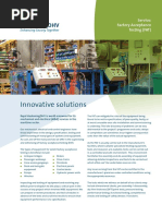 Innovative Solutions: Service: Factory Acceptance Testing (FAT)