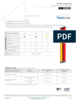 6-Port Antenna: 3-Band, 6-Port, 65°, XPOL, Panel Antenna, Variable Tilt, 2683 MM