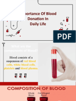 Importance of Blood Donation in Daily Life