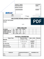 GSB (Coarse Graded) Summary Sheet: Physical Properties