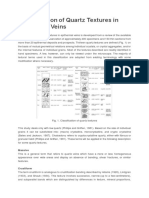 Classification of Quartz Textures in Epithermal Veins