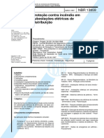 NBR 13859 - Proteção Contra Incêndio em Subestação Elétricas de Distribuição PDF