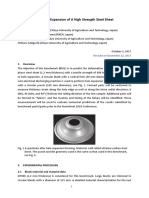 BENCHMARK 1 Hole Expansion of A High Strength Steel Sheet: 1. Overview