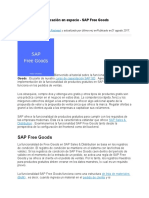 Bonificación en Especie - SAP Free Goods