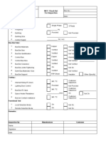 Project:: MCC Check List For Inspection