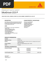 PDS SikaGrout-215P PDF