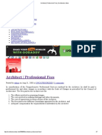 Architect - Professional Fees - Architecture Ideas PDF