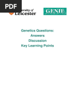 2 Genetics Answers