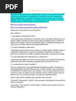 La Adolescencia en El Perú