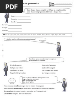 Evaluation Complément Du Nom