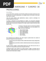 Sistema Americano y Europeo de Proyecciones PDF