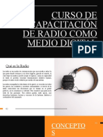 Curso de Capacitación de Radio Como Medio Digital