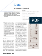 Product Data: Multifunction Acoustic Calibrator - Type 4226