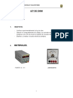 Informe Fisica Iii Ley de Ohm