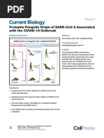 Probable Pangolin Origin of Sars-Cov-2 Associated With The Covid-19 Outbreak