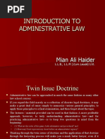 Introduction To Administrative Law