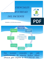 Acciones Esenciales para La Seguridad Del Paciente en