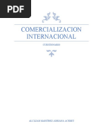 Cuestionario Comercializacion Internacional