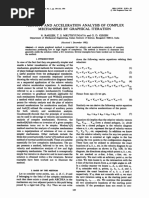 Velocity A N D Acceleration Analysis of Complex Mechanisms by Graphical Iteration