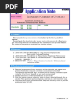 Isocyanate Content of U: Rethane