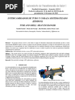 Intercambiador de Tubo y Coraza Calor 1 DQ