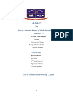 Course - 307, LINDEBD VALUATION REPORT PDF