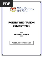 Poetry Recitation Competition: Rules and Guidelines