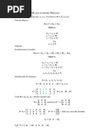 Programación Lineal-Método Matricial