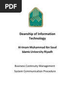 BCMS Communication Procedure