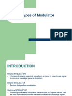 Types of Modulator