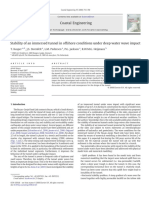 Stability of An Immersed Tunnel in Offshore Conditions Under Deep Water Wave Impact