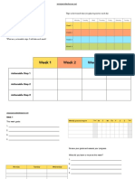 Week 1 Week 2 Week 3 Week 4: Actionable Step 1