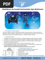 Medidor de Caudal Woltmann Tecnidro Aqa Tec