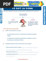 La Coma para Tercer Grado de Primaria PDF