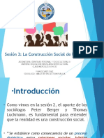 Sesión 3 La Construcción Social de La Realidad